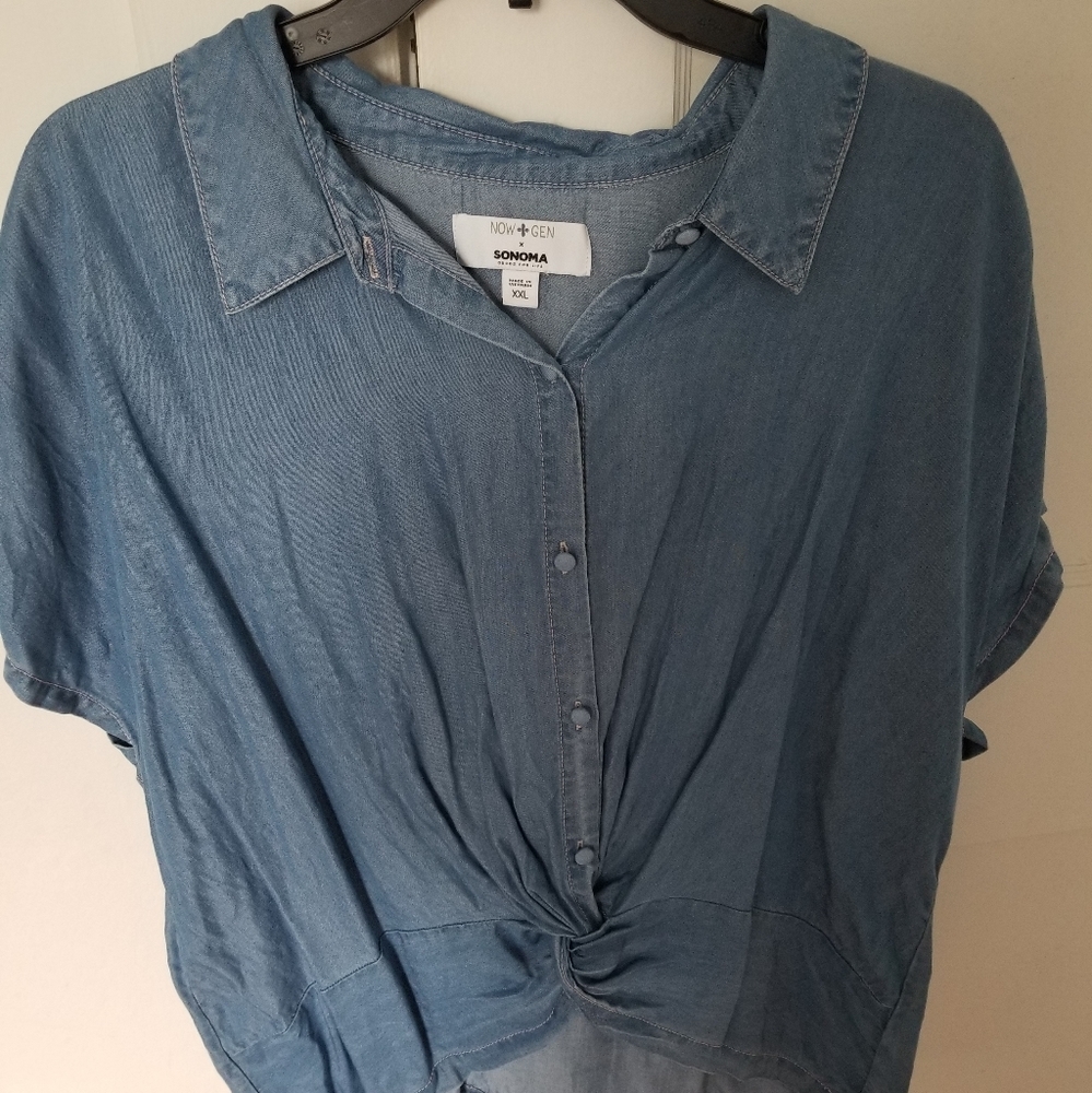 Now + Gen Sonoma light weight crop top Size XXL